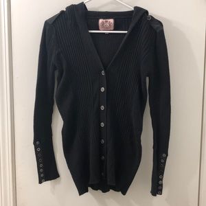 Juicy Couture hooded sweater/cardigan
